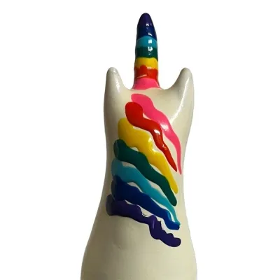 Unicorn Rain Ribbon Condom Hand-Painted – Condomerie