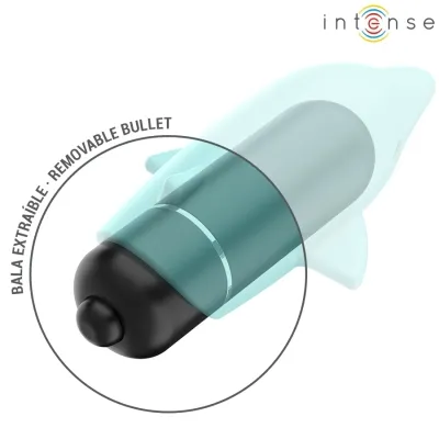 Echo Vibrating Bullet Dolphin Blue 8 x 4.7cm – Intense