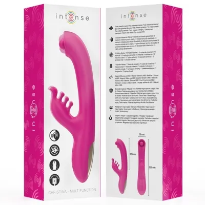 Christina Multifunctional Rabbit Vibrator 22.5cm Pink | Intense