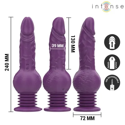 Tatum Vibrator with Up and Down Vibration 24cm Purple | Intense