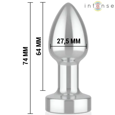 Anal Plug 10 Modi Metall Mit Fernbedienung S – Intense