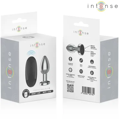 Anal Plug 10 Modi Metall Mit Fernbedienung S – Intense