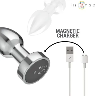 Anal Plug 10 Modi Metall Mit Fernbedienung S – Intense