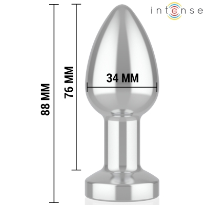 Intense - Anal Plug 10 Vibrationen Metall Mit Fernbedienung M
