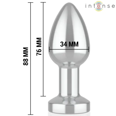 Anal Plug 10 Modi Metall Mit Fernbedienung M – Intense