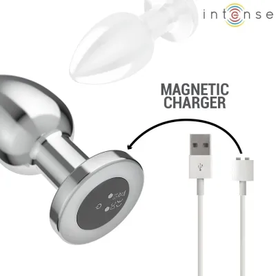 Anal Plug 10 Modes Metal With Remote Control L – Intense