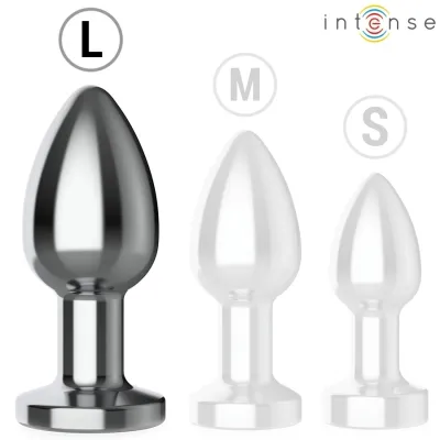 Anal Plug 10 Modes Metal With Remote Control L – Intense