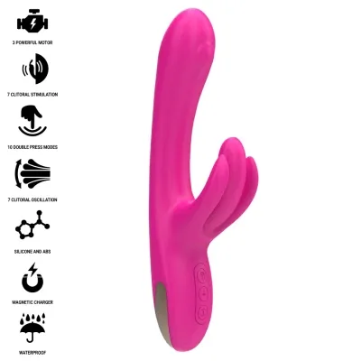 Britney Multifunctional Rabbit Vibrator 23cm Pink | Intense