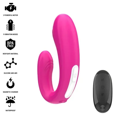 Janet Double U-Shaped Stimulator Pink – Intense