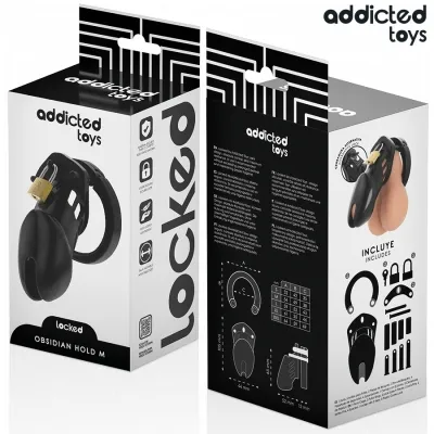 Obsidian Hold penis cage M – Addicted Toys Locked