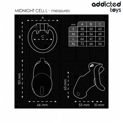 Mindnight Cell Peniskäfig L – Addicted Toys Locked