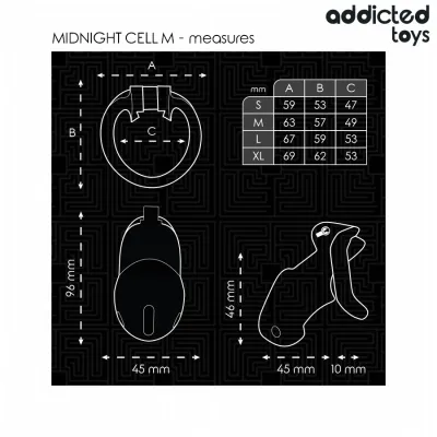 Mindnight Cell penis cage 4.2cm M – Addicted Toys Locked
