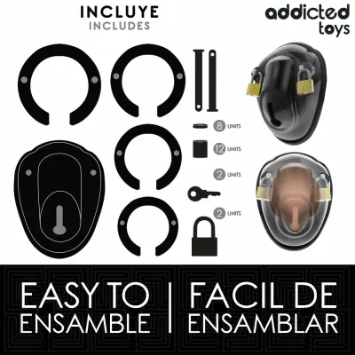 Keyless Penis Cage 11.5cm – Addicted Toys Locked