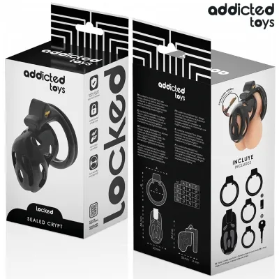 Sealed penis cage 8cm – Addicted Toys Locked