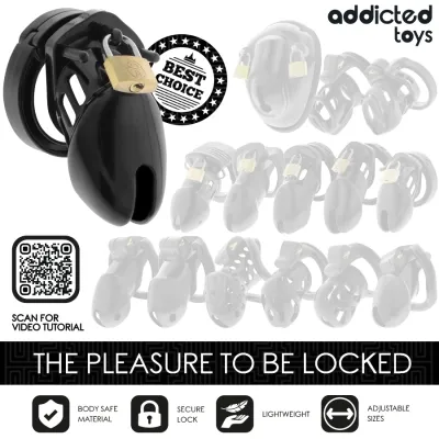 Obsidian Hold penis cage S – Addicted Toys Locked