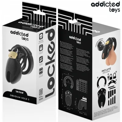 Obsidian Hold penis cage S – Addicted Toys Locked
