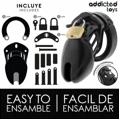 Obsidian Hold penis cage S – Addicted Toys Locked