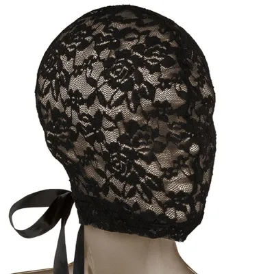 Scandal Black Lace Balaclava with Bow – Calex