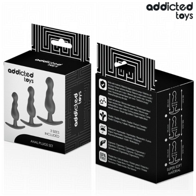 ADDICTED TOYS - 3ER-SET ANALPLUG MODELL 1