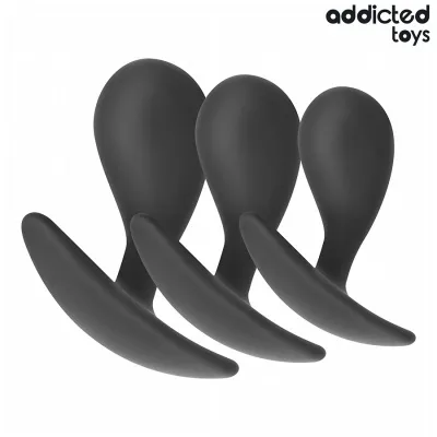 3er-Set Analplug Modell 3 – Addicted Toys