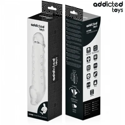 Transparent penis extension S 23cm – Addicted Toys