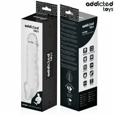 Transparente Penishülse M 27cm – Addicted Toys