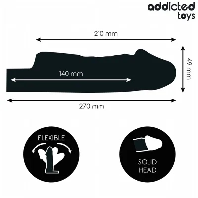 Transparente Penishülse M 27cm – Addicted Toys