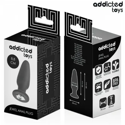 Anal Plug With Jewel S 8.8cm – Addicted Toys