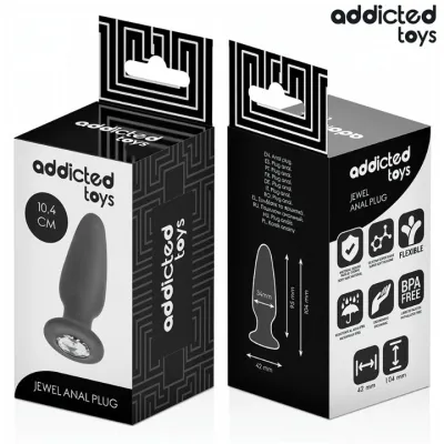 Anal Plug With Jewel M 10.4cm – Addicted Toys