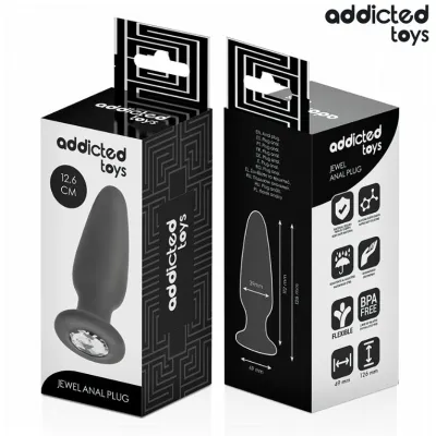 Anal Plug With Jewel L 12.6cm – Addicted Toys