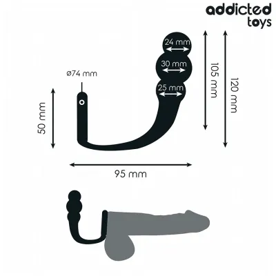 Anal plug with ring model 1 – Addicted Toys