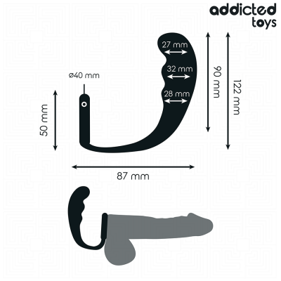 ADDICTED TOYS - ANALPLUG MIT RING MODELL 4