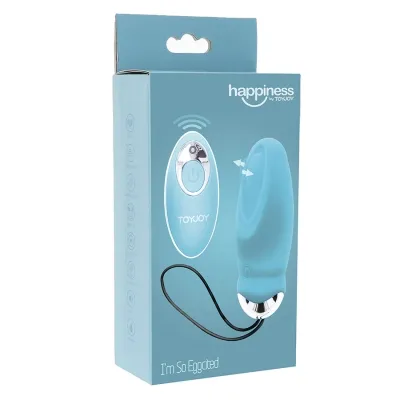 Happiness Im So Eggcited Vibrator Remote Control Blue | Toyjoy