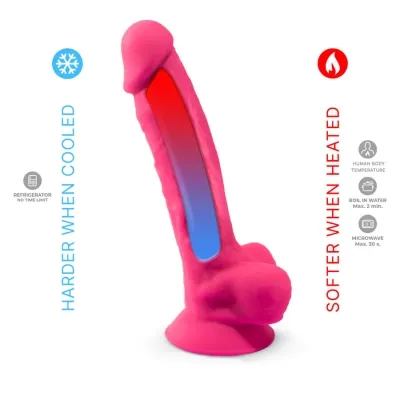 Realistischer Penis Modell 18 Rosa Vibration | Silexd