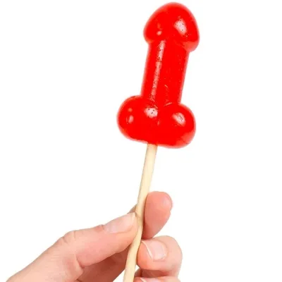 Cherry Candy Penis Lollipop with Spicy Heat Effect – Secretplay
