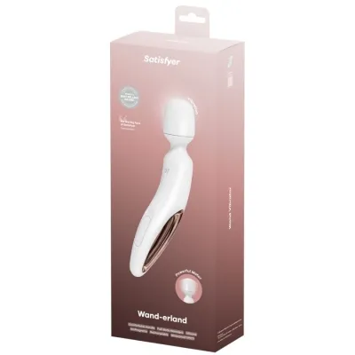 Wand Erland Vibrierendes Massager Weiss – Satisfyer