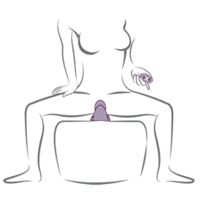 Ruby Glow Purple Sit-On Vibrator | Rocks Off