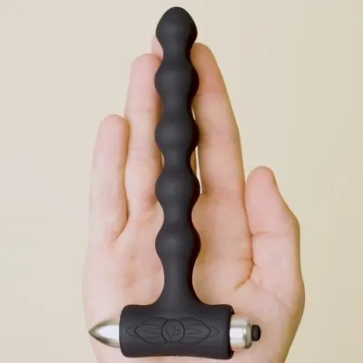 Petite Sensations Pearls Anal Plug Vibrator Black – Rocks Off