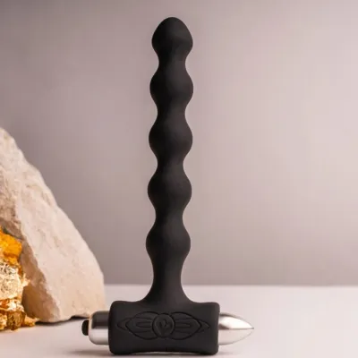 Petite Sensations Pearls Anal Plug Vibrator Black – Rocks Off