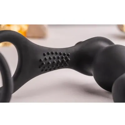 Ro-Zen Anal Plug with Vibrating Penis Ring Black – Rocks Off