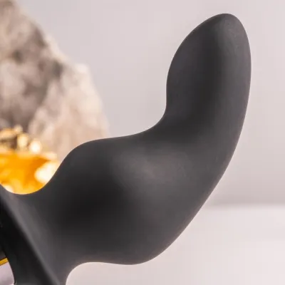 Ro-Zen Anal Plug with Vibrating Penis Ring Black – Rocks Off