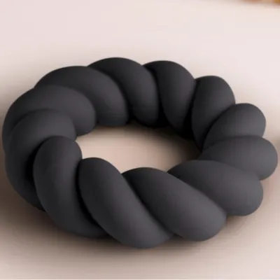 Twist Schwarzer Silikon-Masturbatorring – Rocks Off