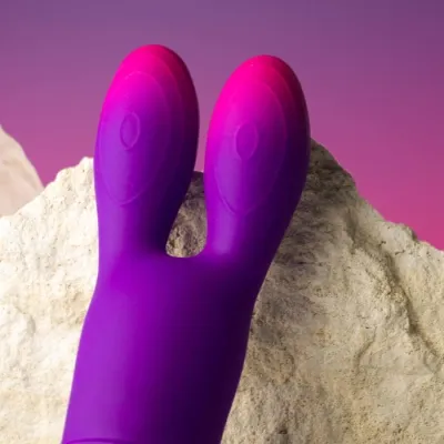 Glo-Girl Bunny Lila Flexibler Vibrator | Rocks Off