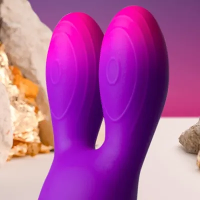 Glo-Girl Bunny Lila Flexibler Vibrator | Rocks Off