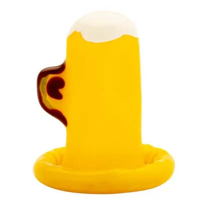A glass of beer, a hand-painted condom – Condomerie