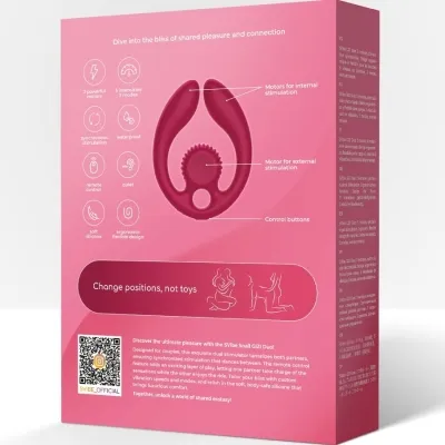 Gizi Duo PaarStimulator Fernbedienung Burgund – Snail Vibe