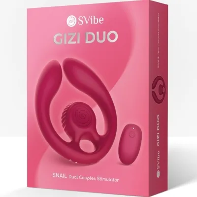 Gizi Duo PaarStimulator Fernbedienung Burgund – Snail Vibe
