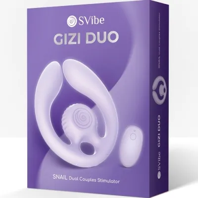 Gizi Duo Couple Stimulator Remote Control Purple – Snail Vibe