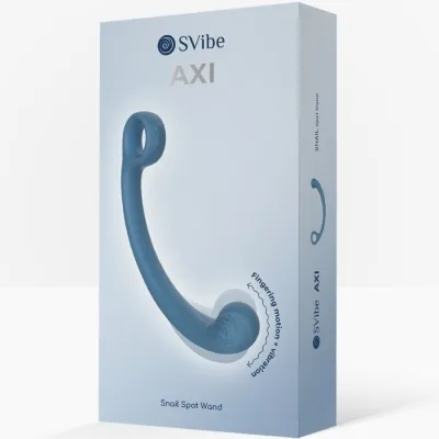 Axi Vibrierender Massagestab Blau – Snail Vibe