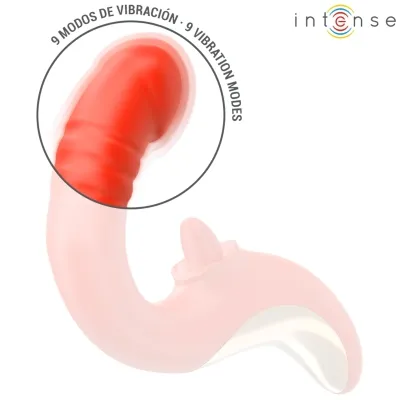 Paulina Vibrator Und Stimulator In U-Form Rot – Intense